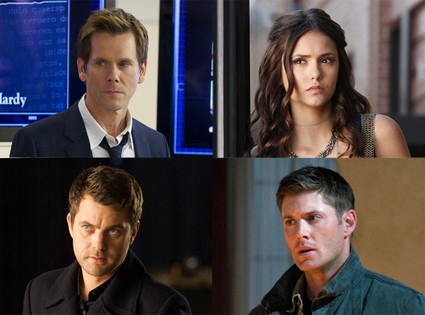 Kevin Bacon, The Following, Nina Dobrev, The Vampire Diaries, Joshua Jackson, Fringe, Jensen Ackles, Supernatural Kevin Bacon, The Following, Nina Dobrev, The Vampire Diaries, Joshua Jackson, Fringe, Jensen Ackles, Supernatural